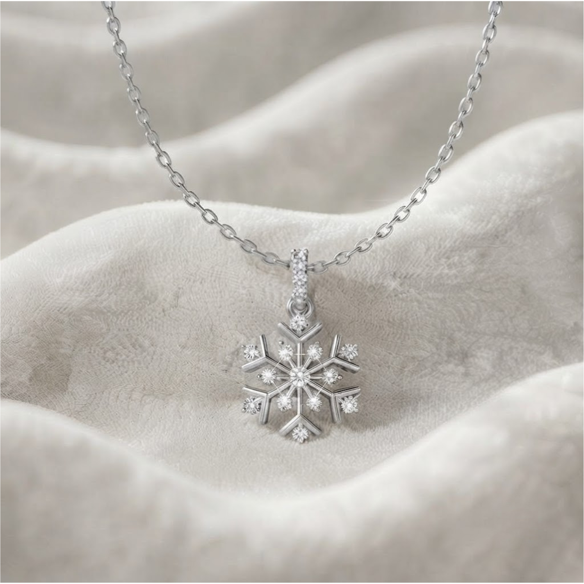 Diamond Snowflake Necklace
