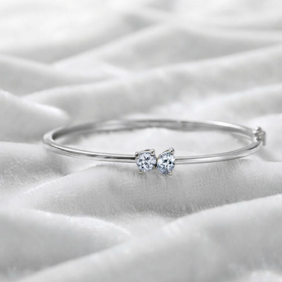 Lab Diamond Bangle Bracelet