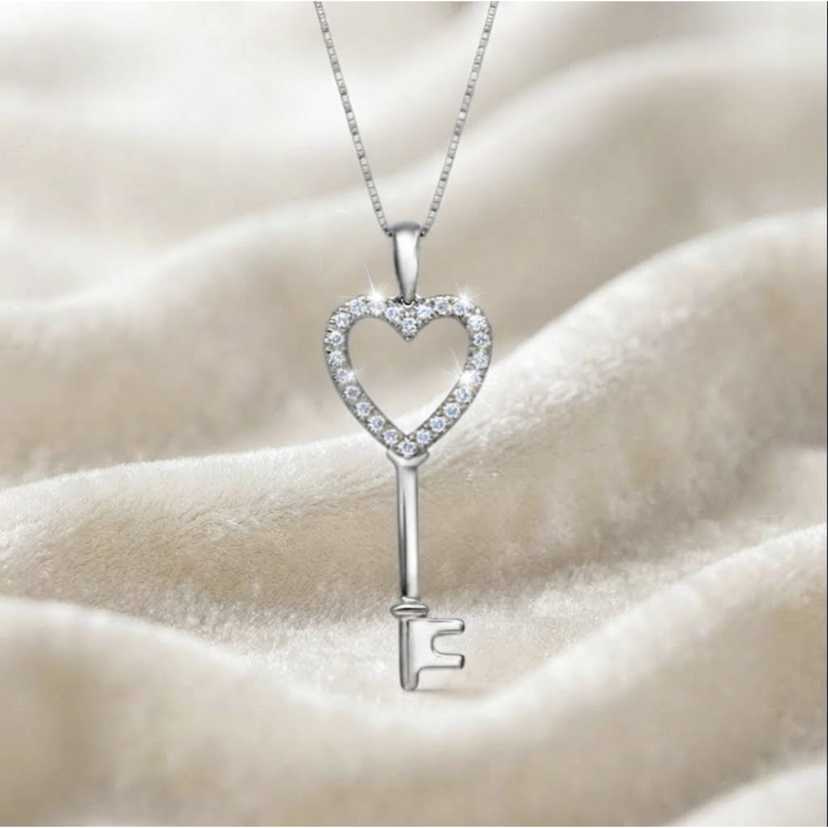 Heart Key Pendant Necklace