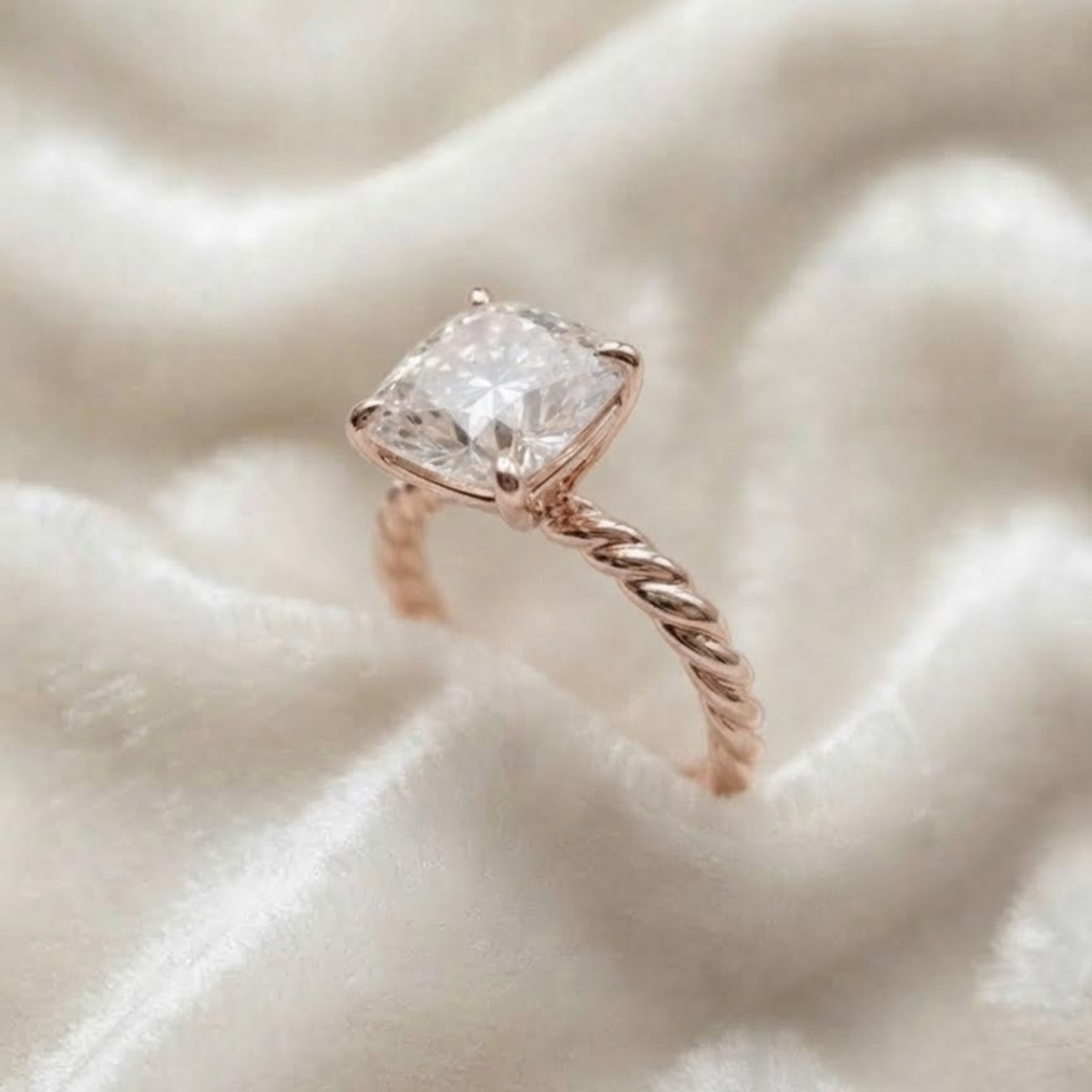 Cushion Cut Engagement Ring