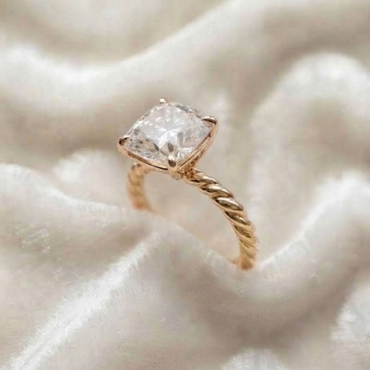 Cushion Cut Engagement Ring