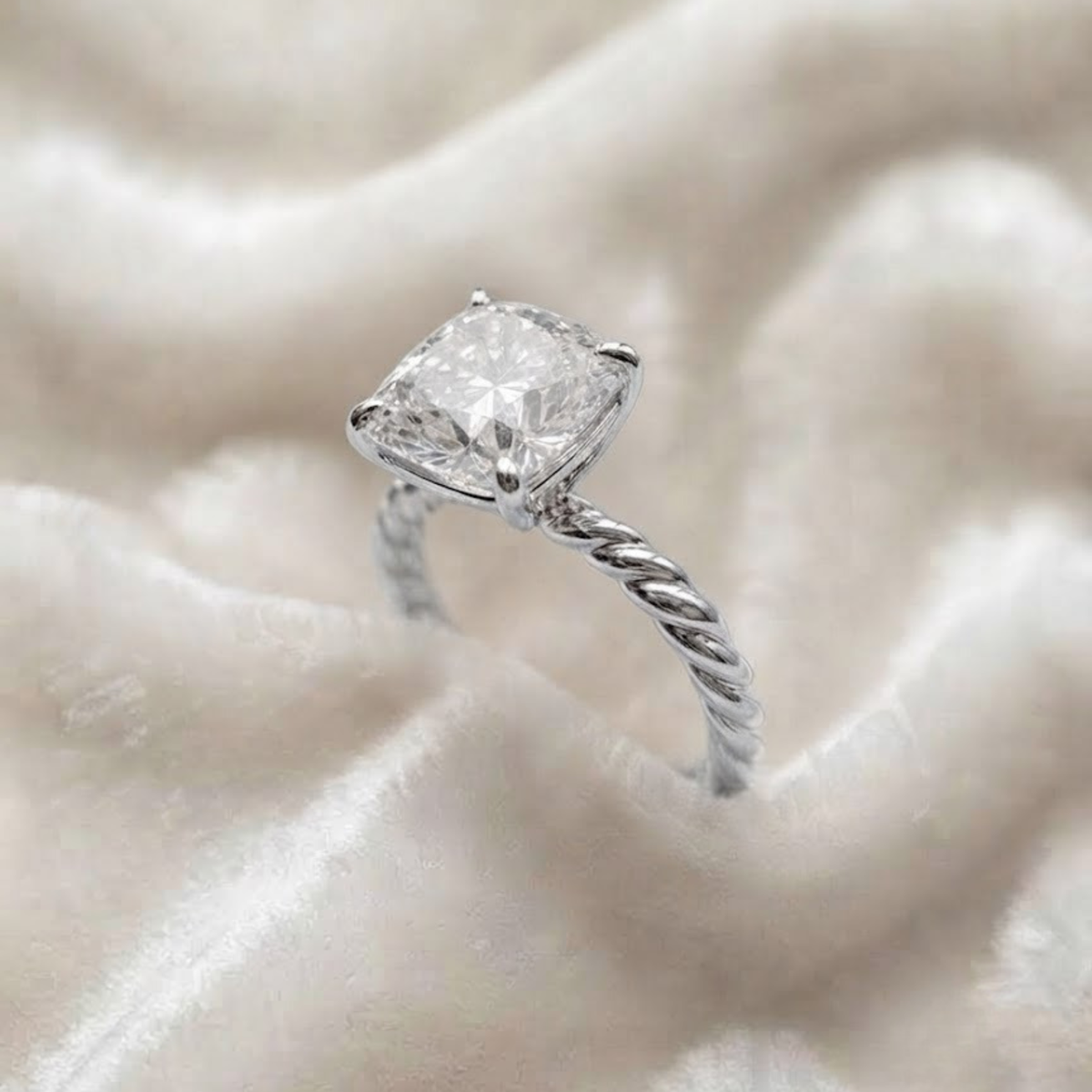 Cushion Cut Engagement Ring