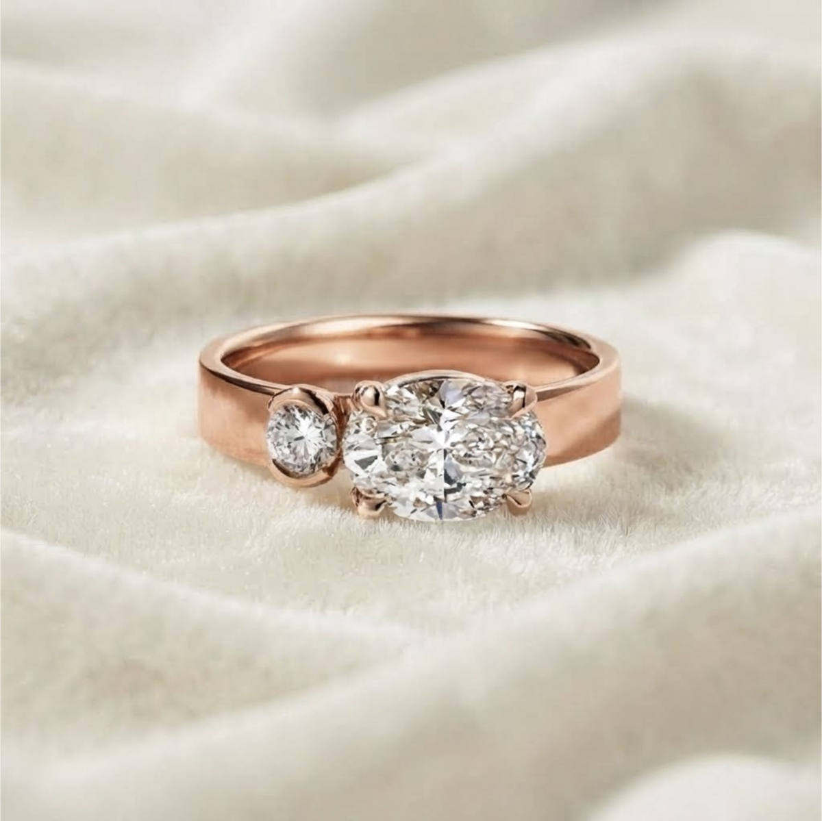Round Cut Solitaire Lab Grown Diamond Ring