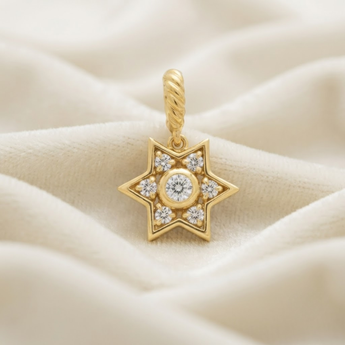 Star Diamond Pendant Necklace