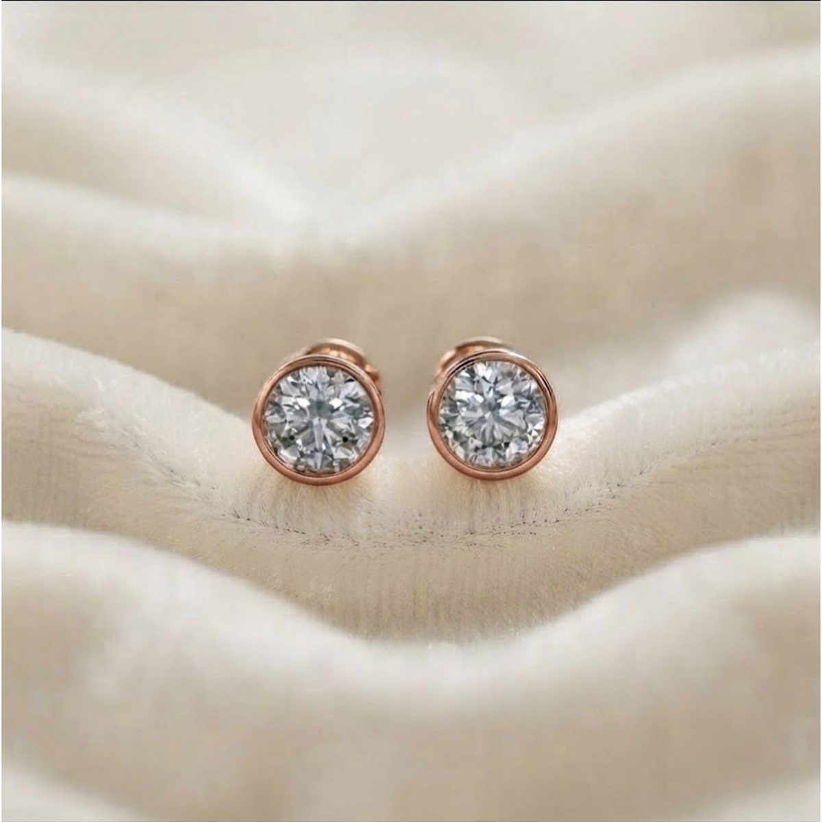 Lab Diamond Stud Earrings