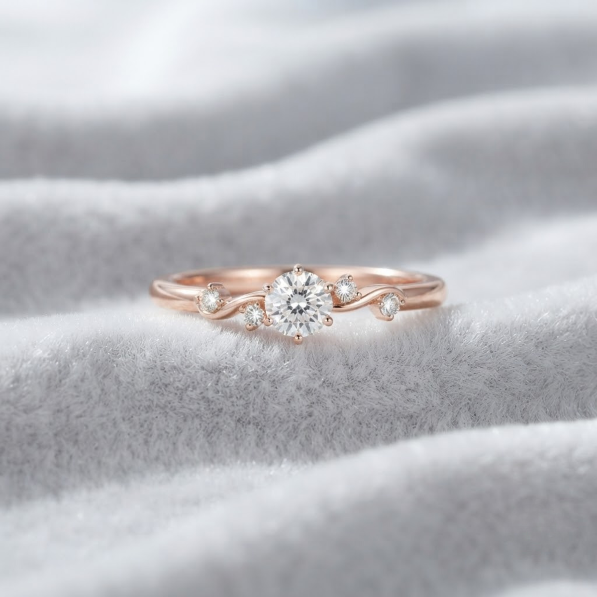 Round Brilliant Lab Diamond Ring