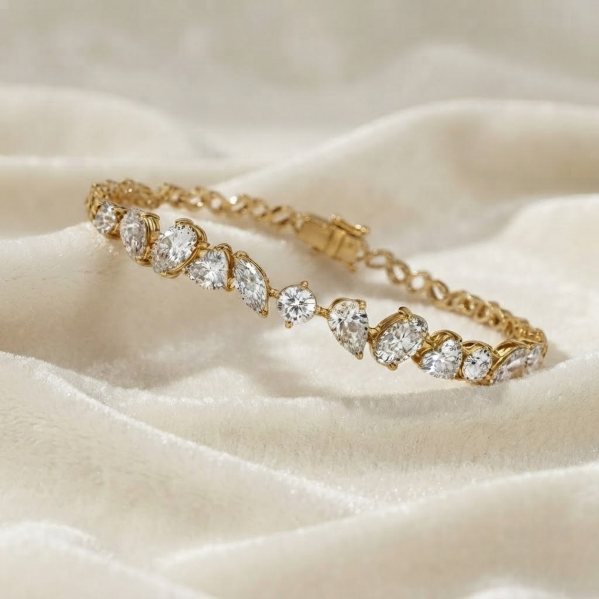 Tennis Bracelet Multishape Lab Grown Diamond