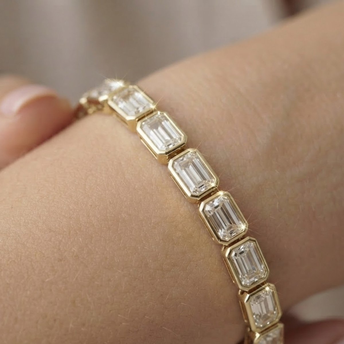Lab Grown Diamond Tennis Bracelet