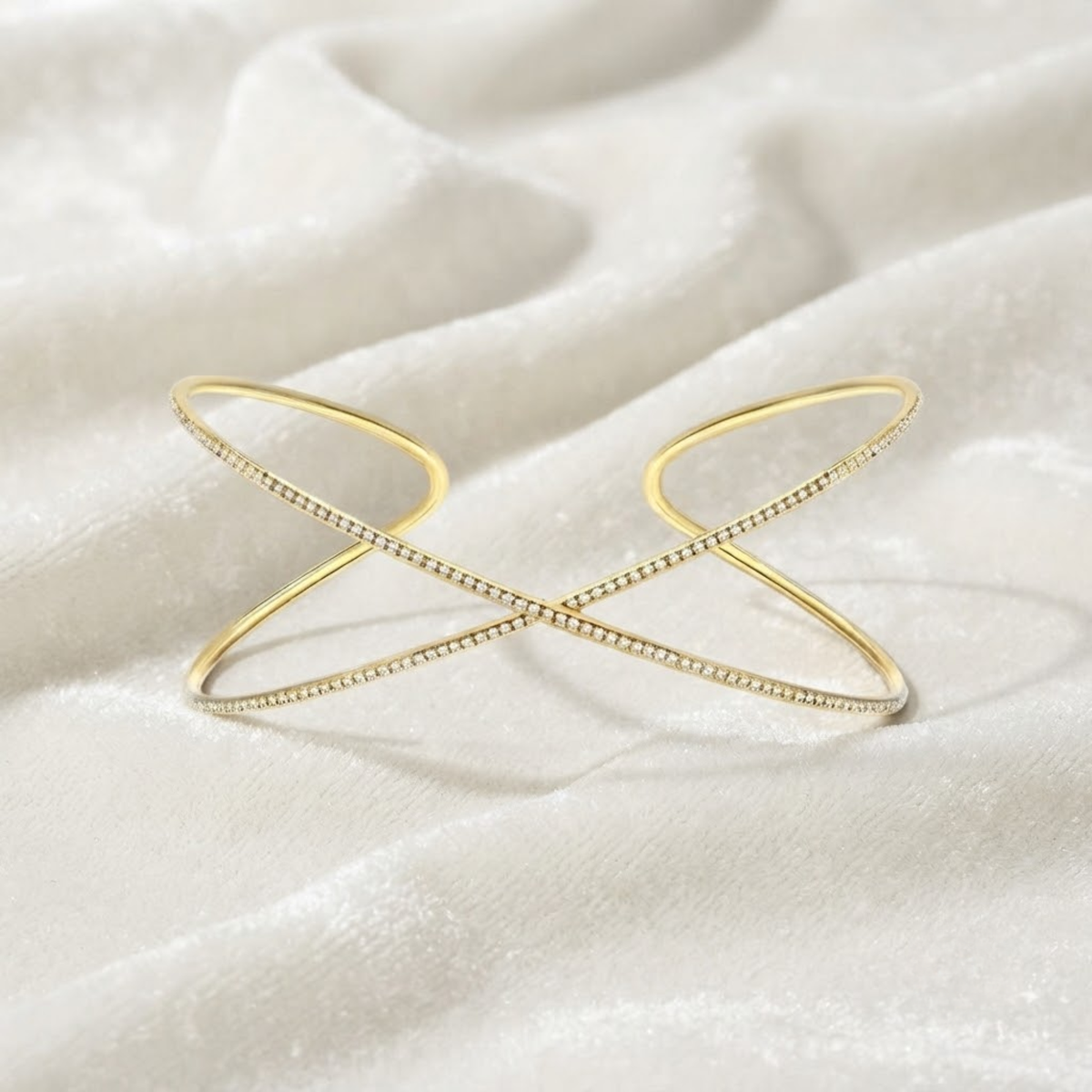Wide Cuff Bracelet for Lab grown Diamond