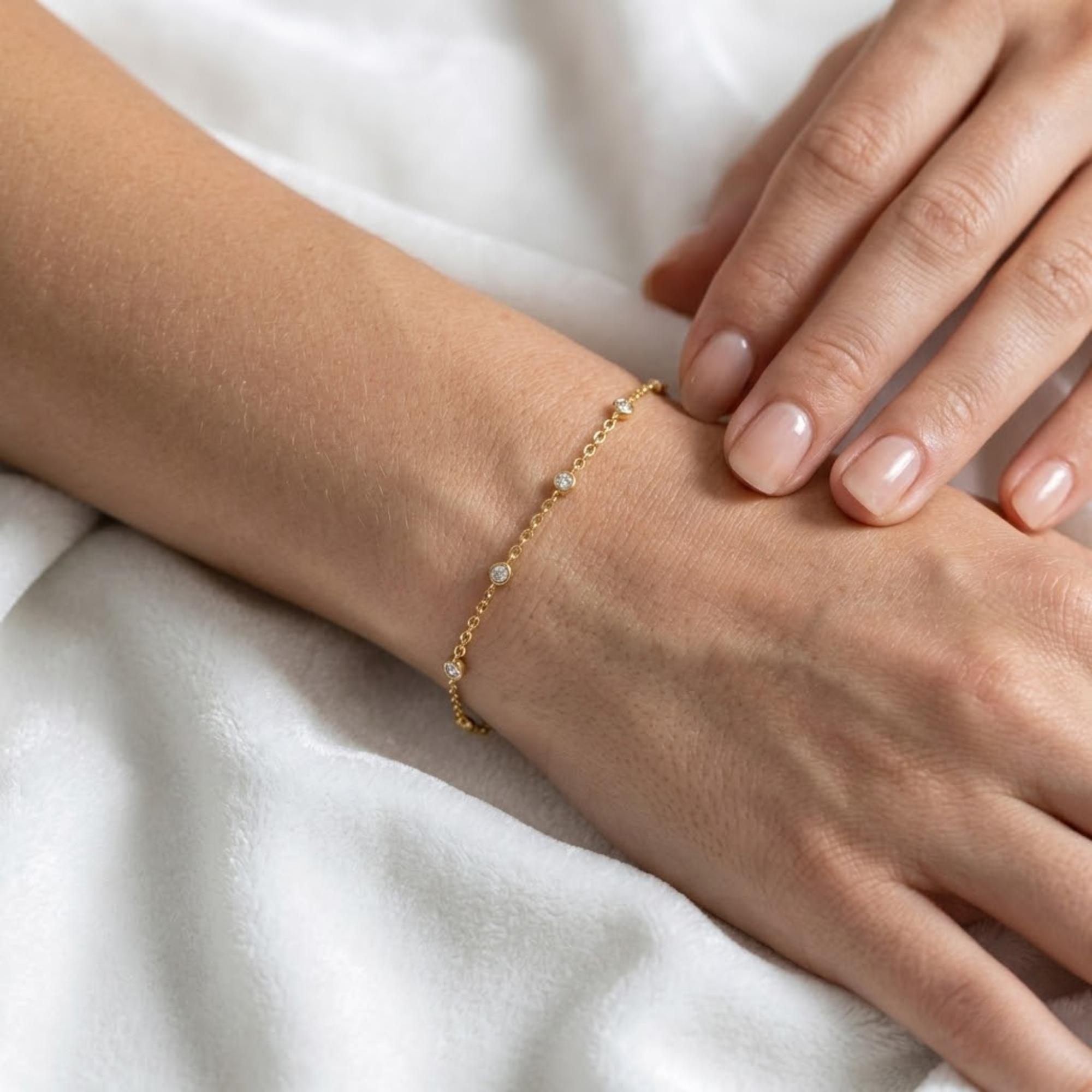 Lab Grown Diamond Bezel Bracelet