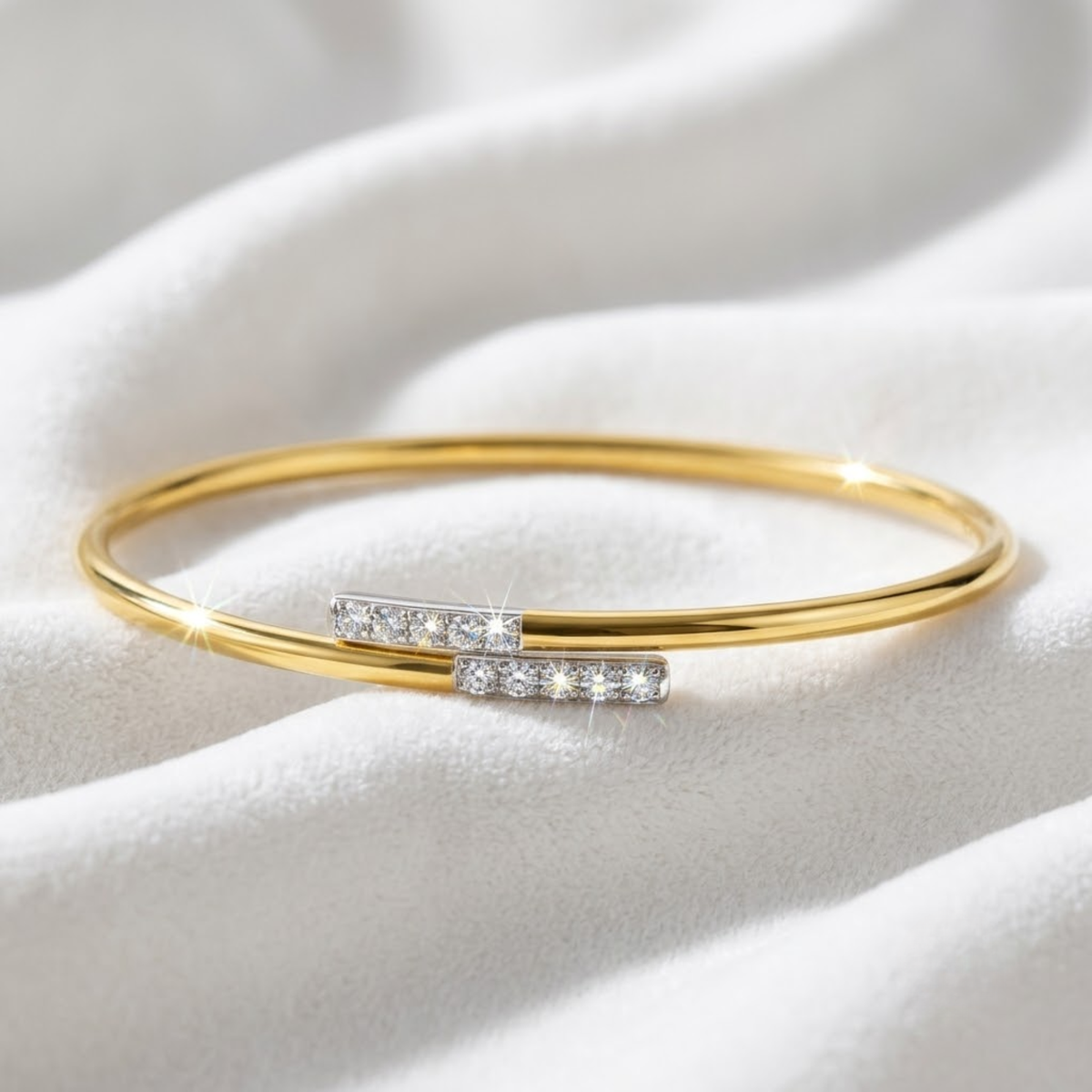Diamond Bangle Minimalist Bracelet
