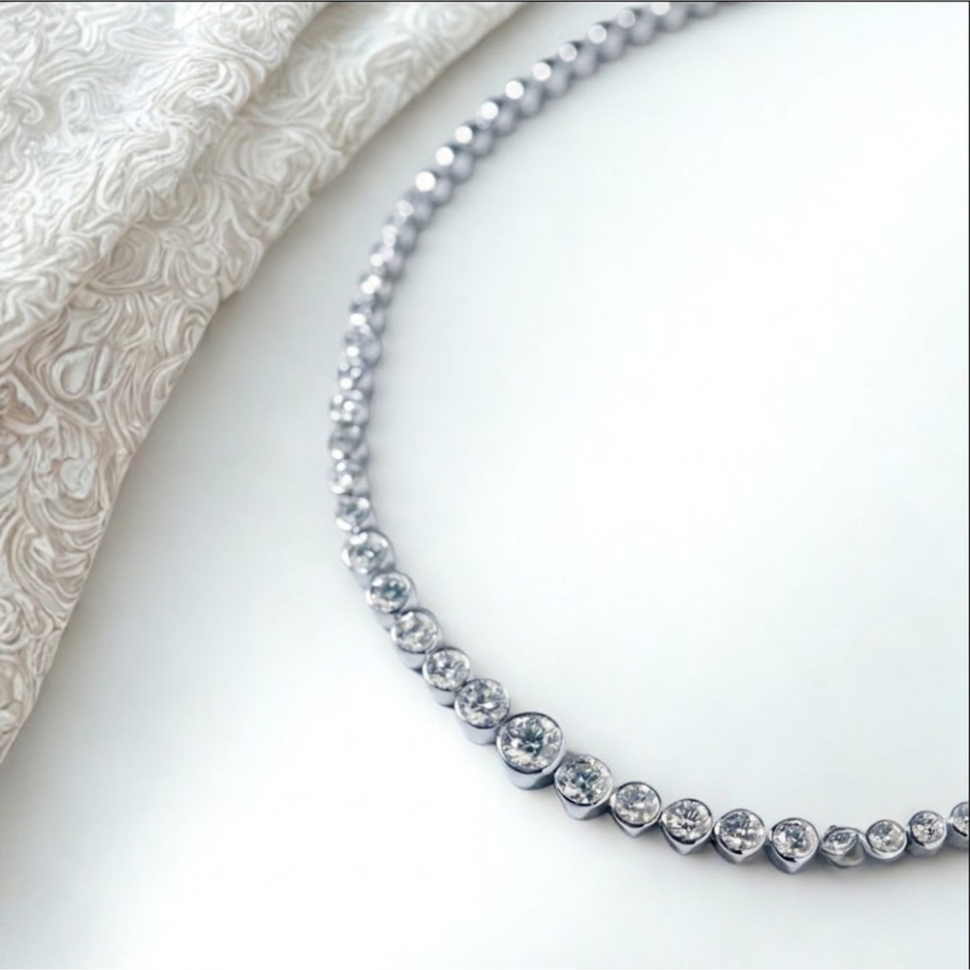 Gold Diamond Tennis Bracelet