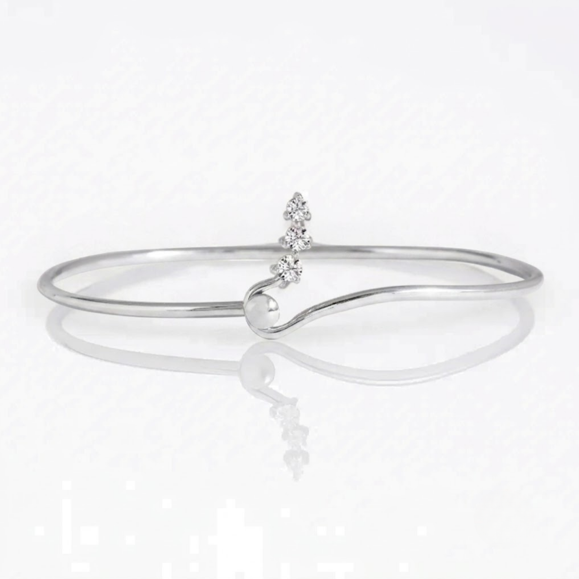 Trio Manschettenarmband mit Diamanten