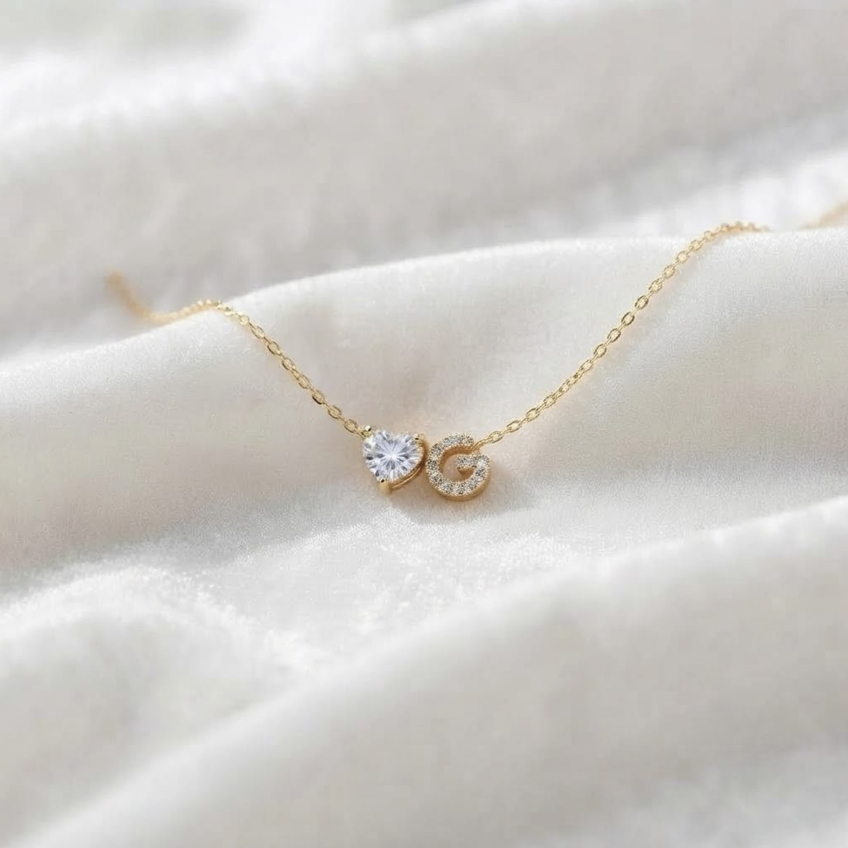 Initial G Pendant Necklace