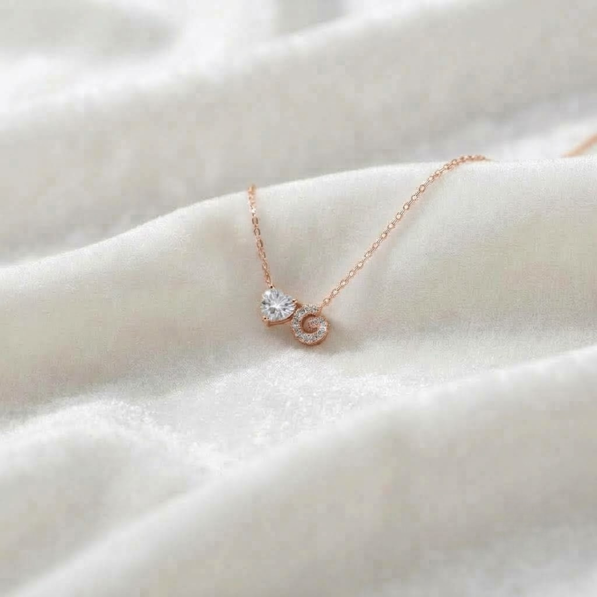 Initial G Pendant Necklace