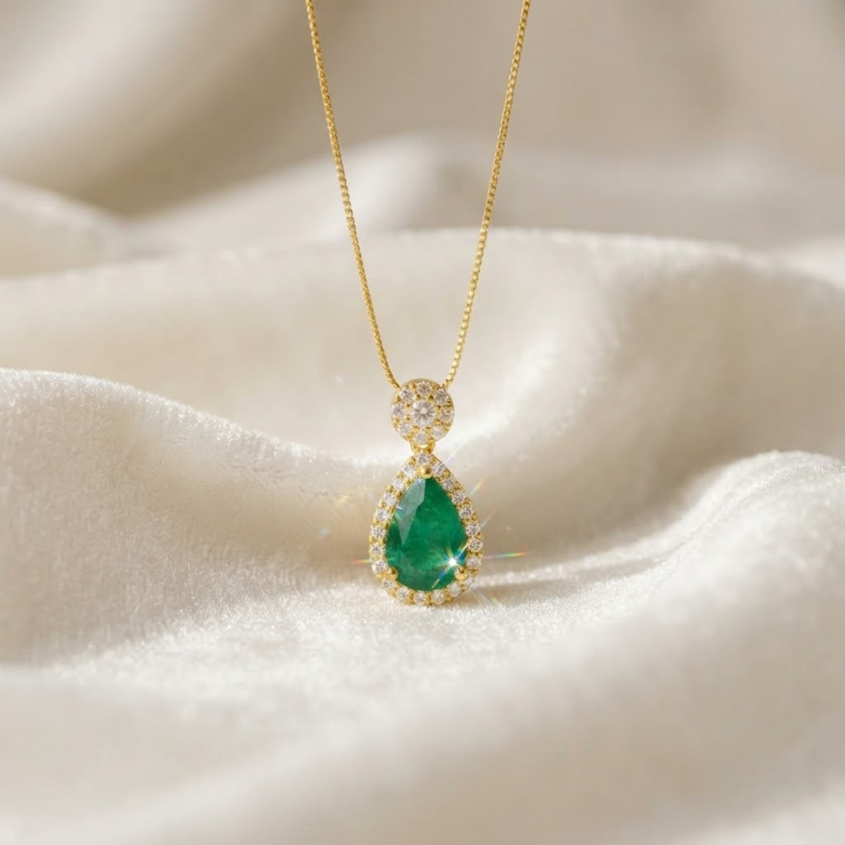 Lab Grown Diamond Halo Setting Necklace