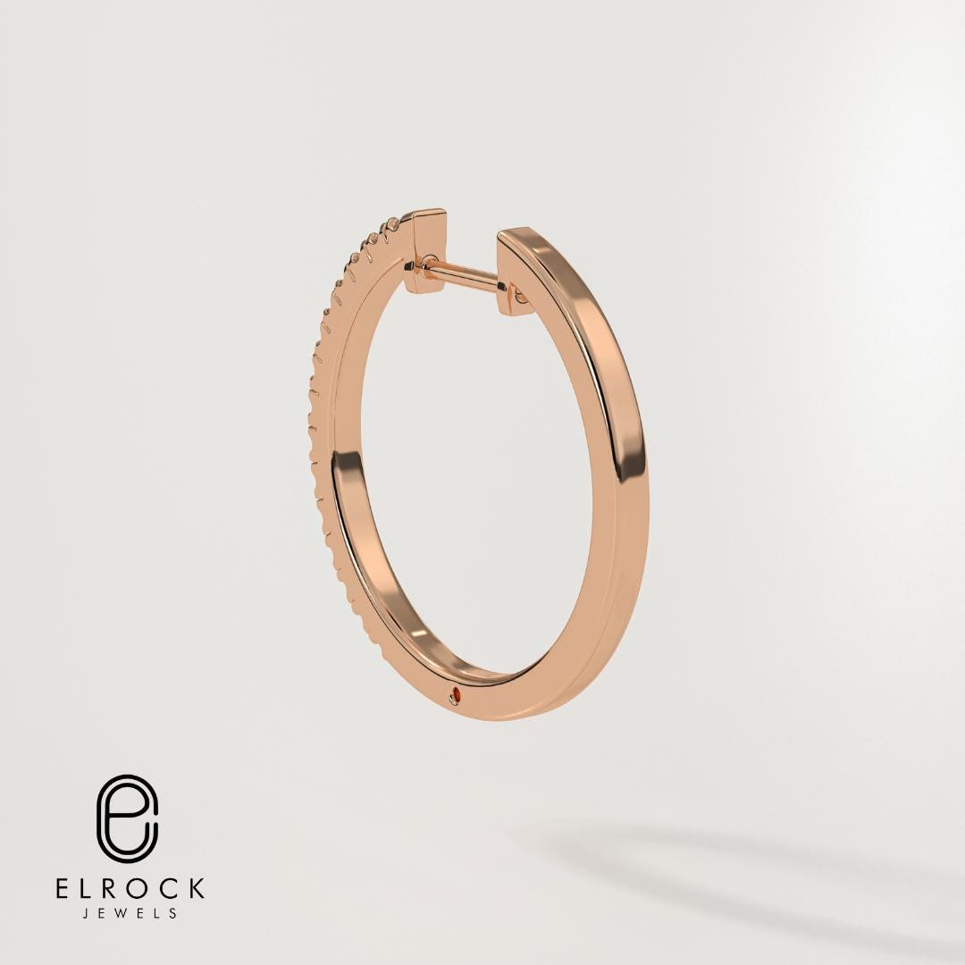 Diamond Hoop Earring
