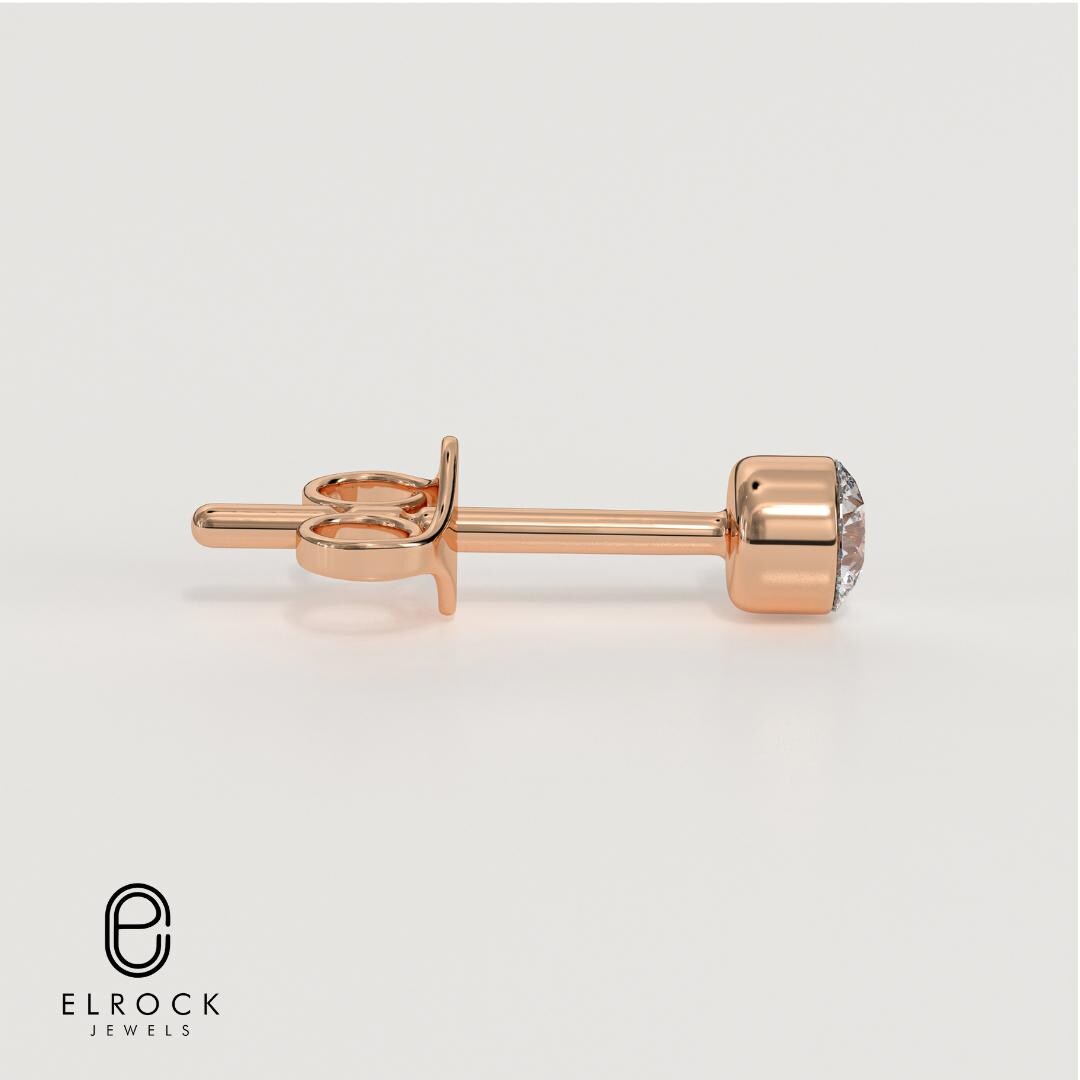 14K Gold Diamond Bezel
