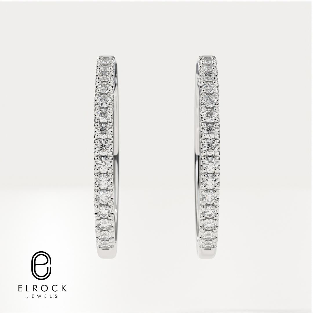 Diamond Hoop Earring