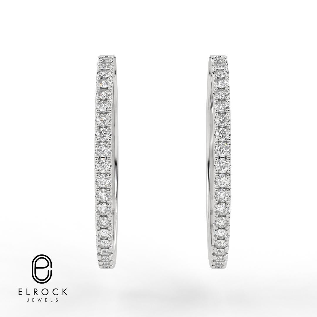 Diamond Hoop Earrings