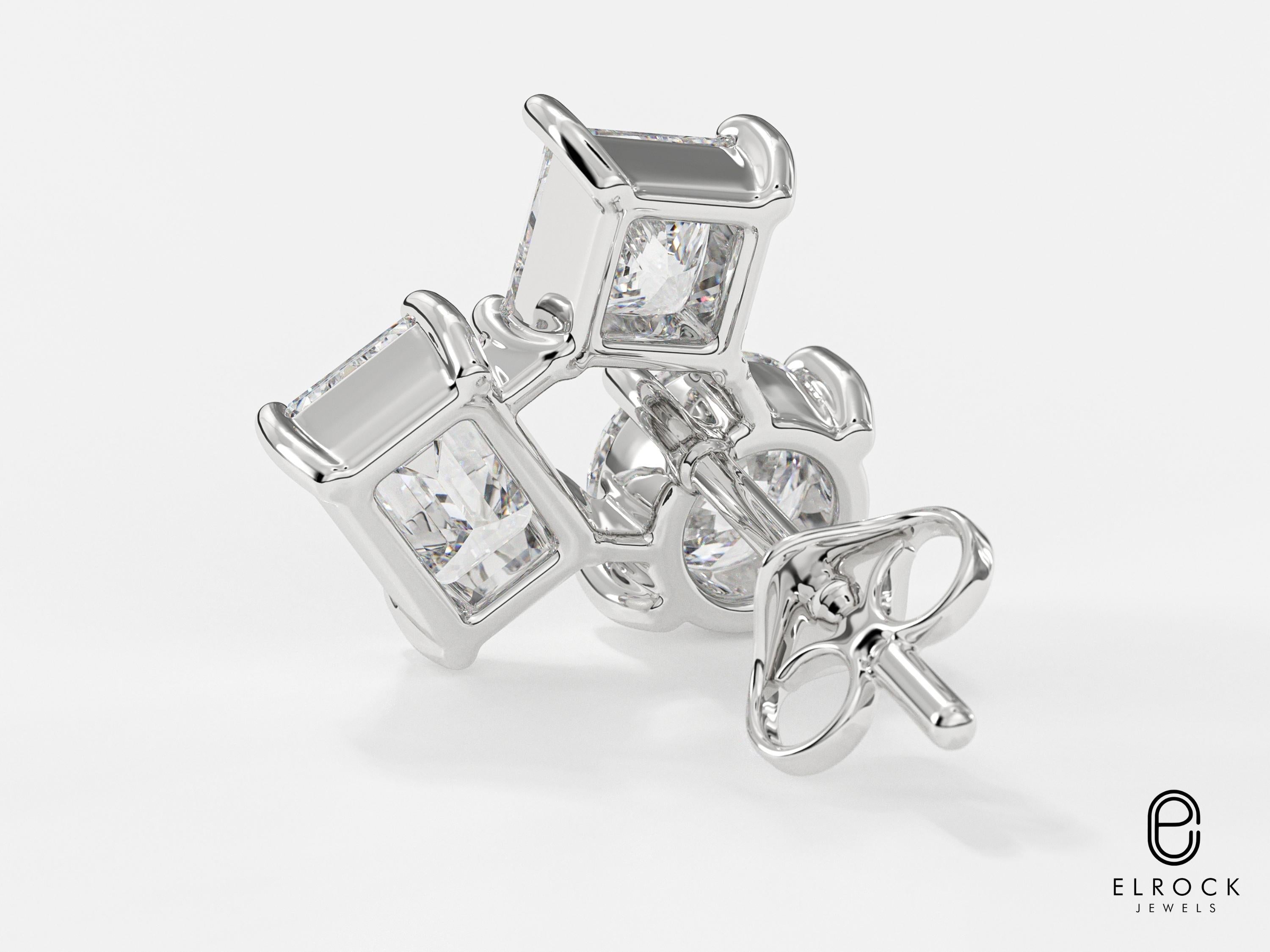 14K Gold Trio Cluster Stud Earrings