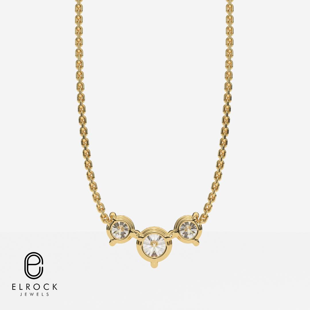14k Gold 2.00 CT Diamond Necklace