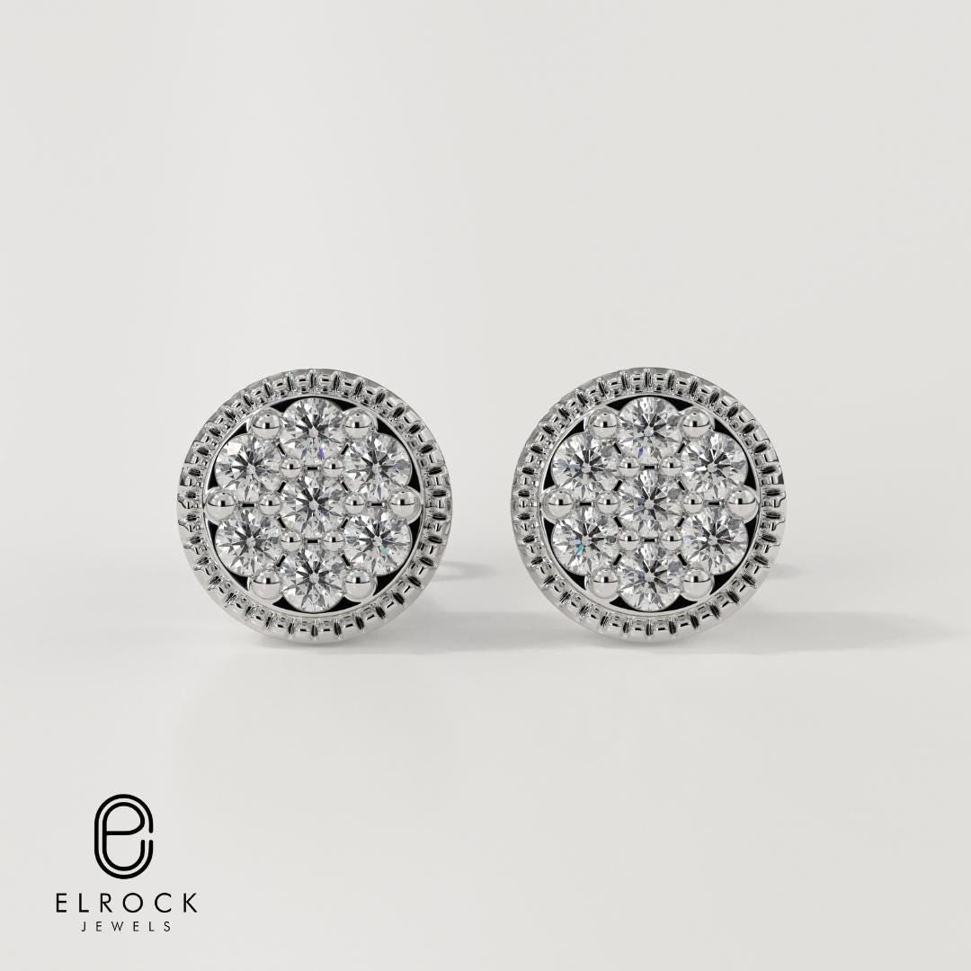 Cluster Stud Earrings