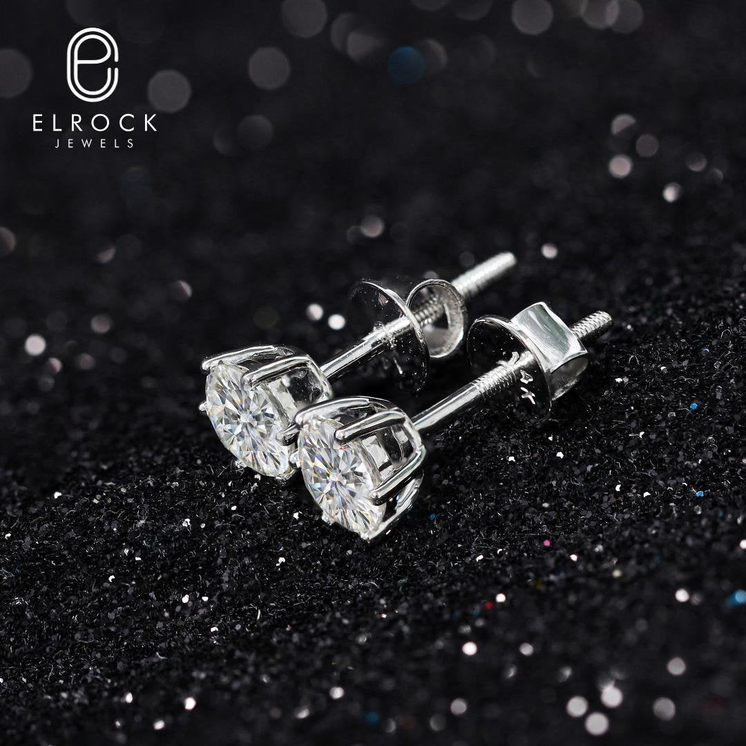 Round Diamond Earrings