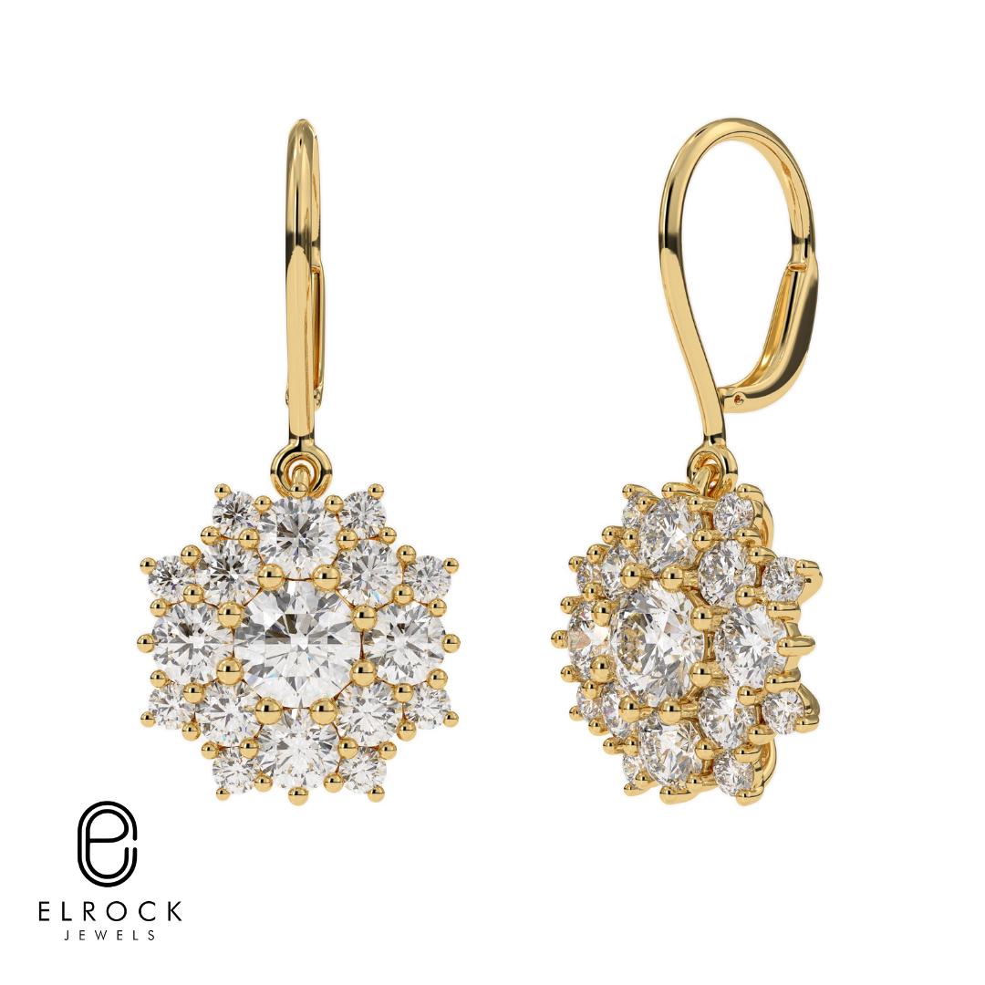 Sunflower Halo Earrings
