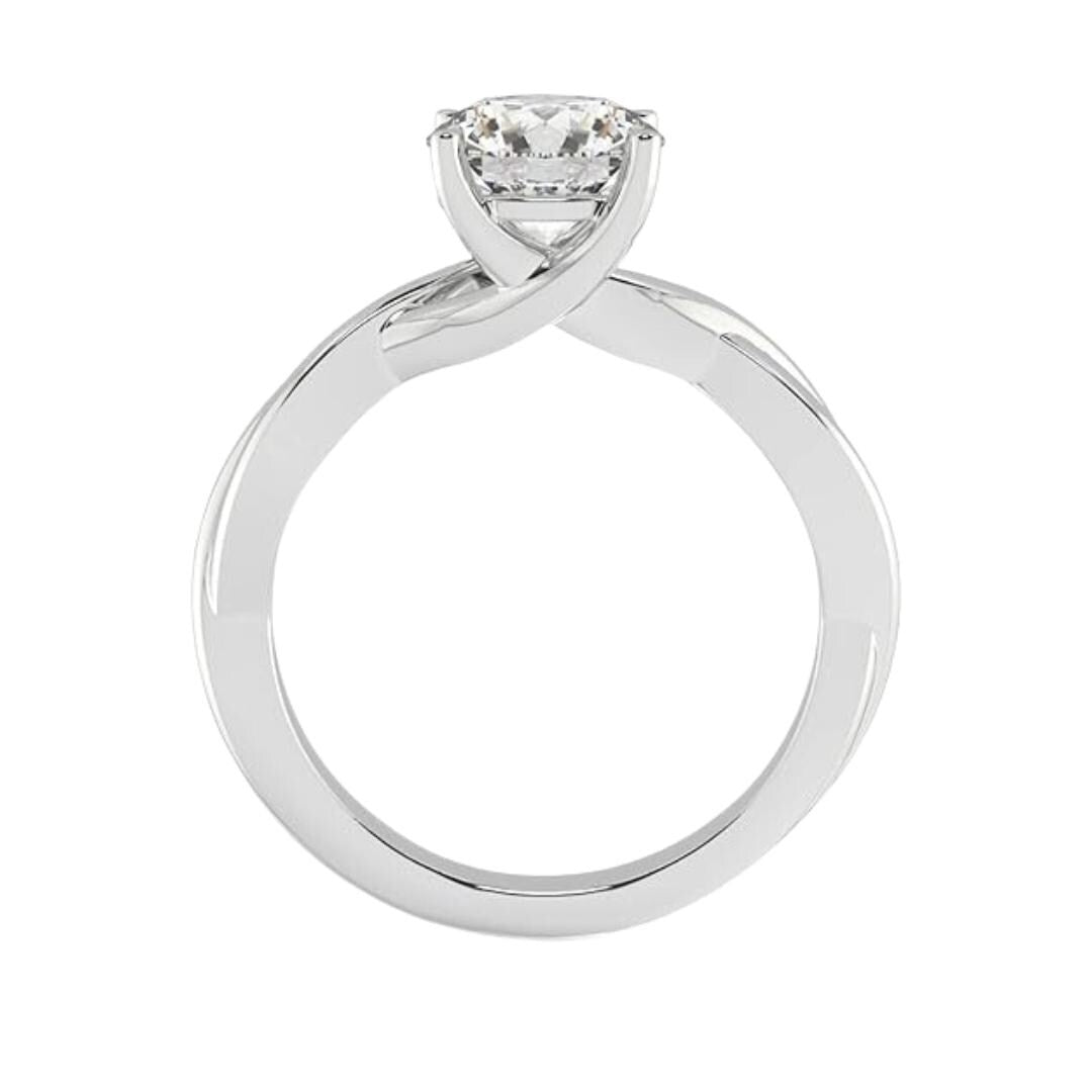 14K Gold 2 Carat Princess cut Lab Grown Diamond Engagement Ring