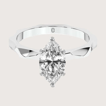 4 Ct Lab-Grown Marquise Solitaire Ring, Engagement Ring in IGI Certified Lab Grown Diamond, Marquise Wedding Ring For Women, Dainty Ring