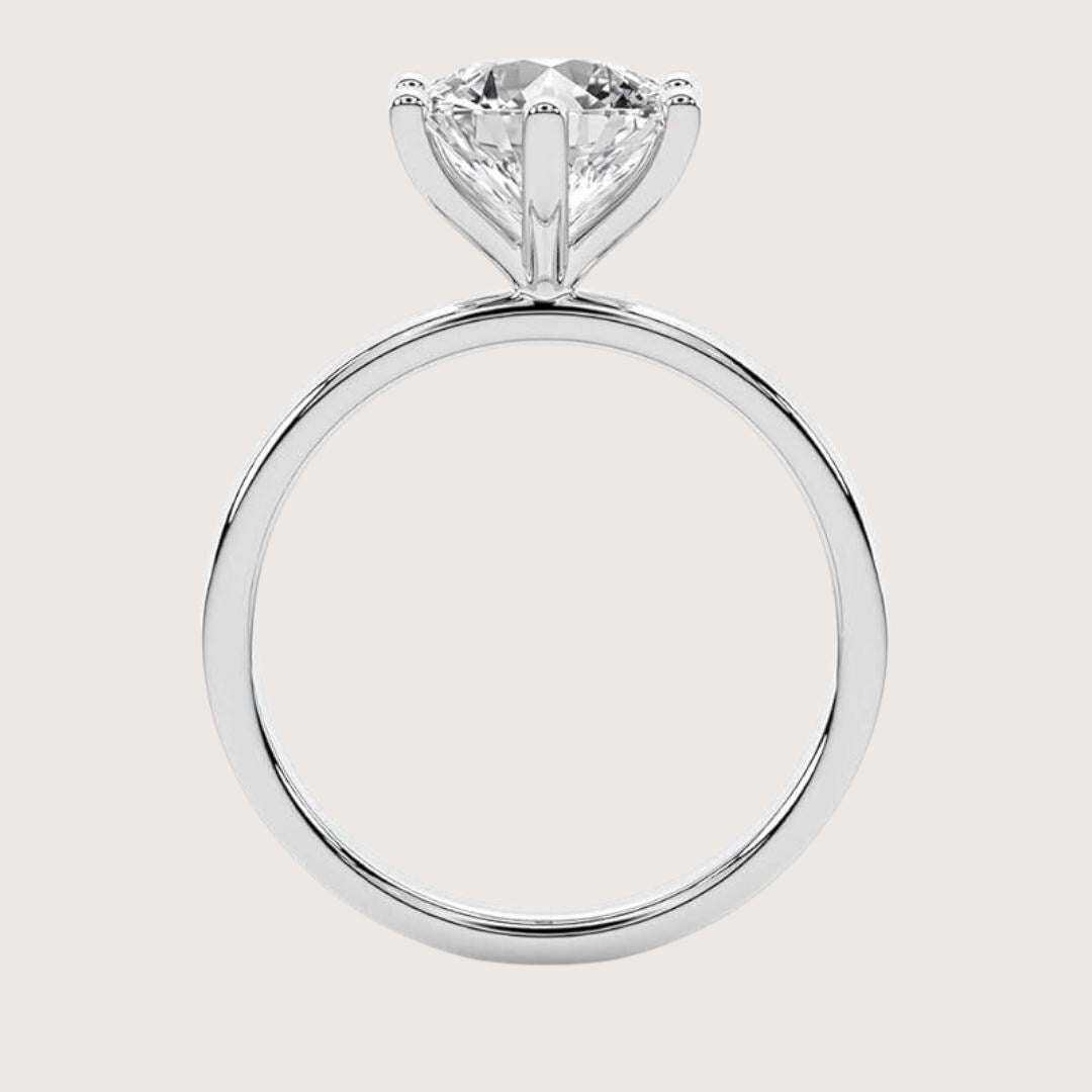 14K Gold Radiant Cut Lab Grown Diamond Ring