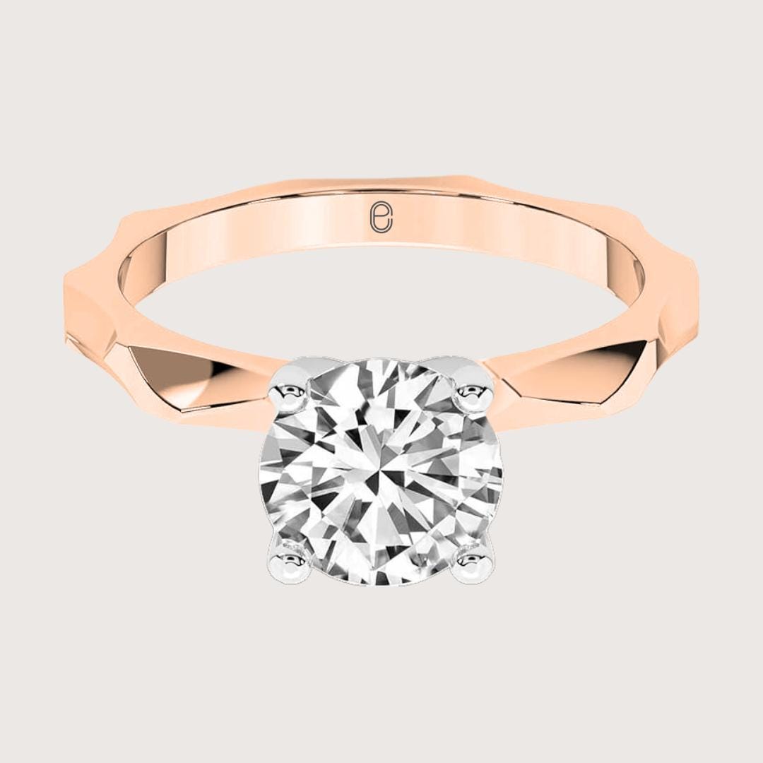 14K White Gold 2.00 Ct Round Solitaire Lab Created Diamond Ring