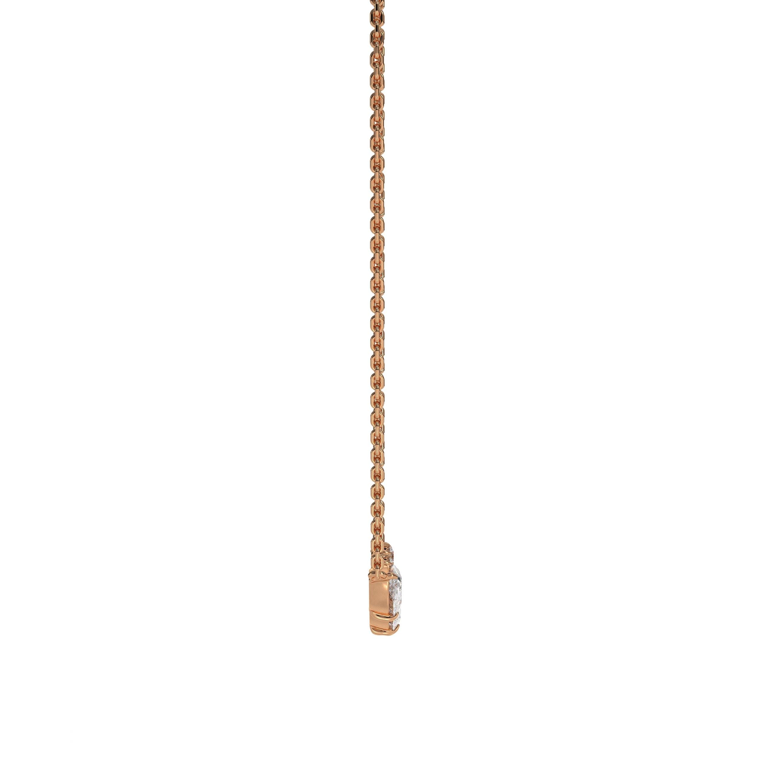 14K Multi Shape Lab Grown Diamond Necklace For Women