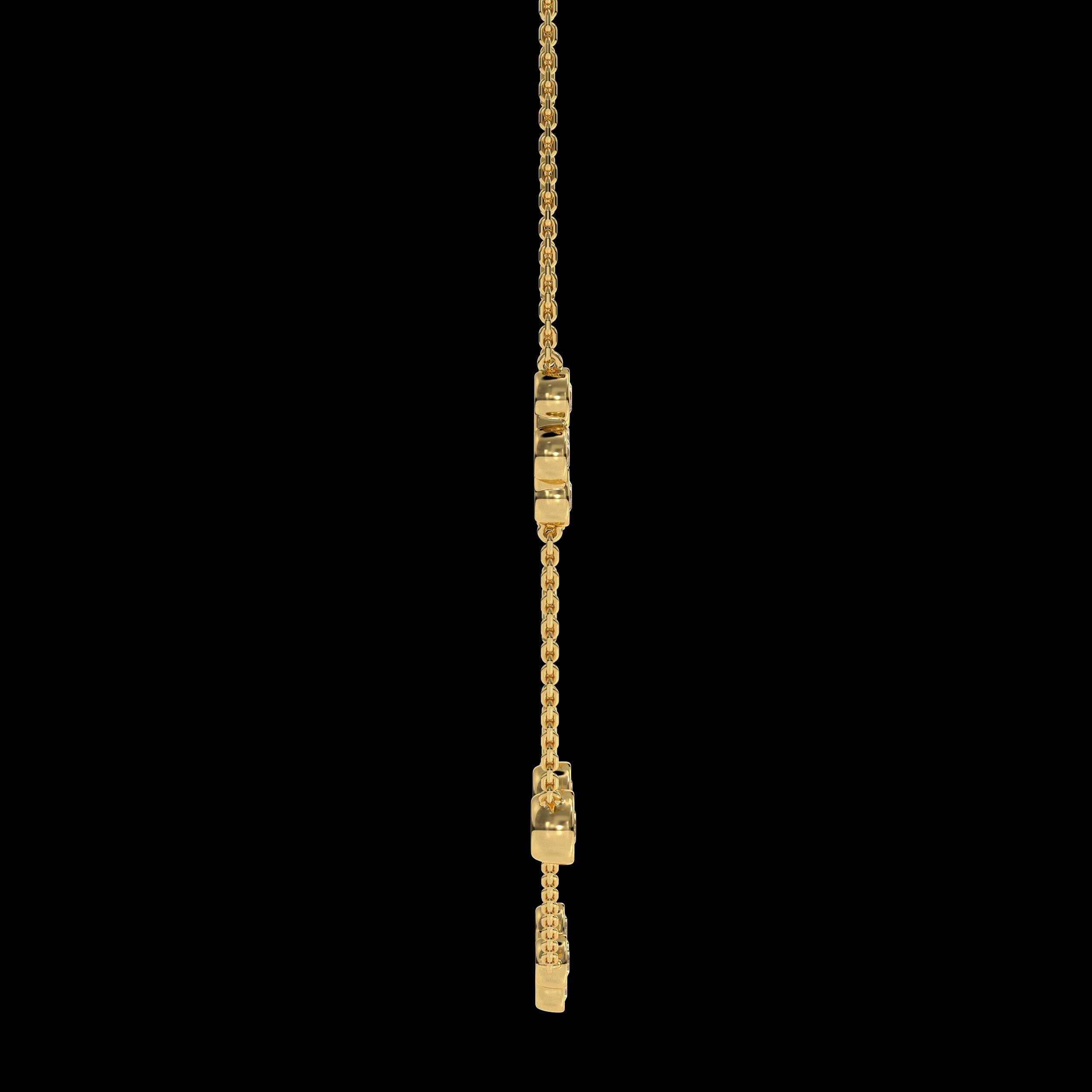 14K Gold Lab Grown Diamond Necklace