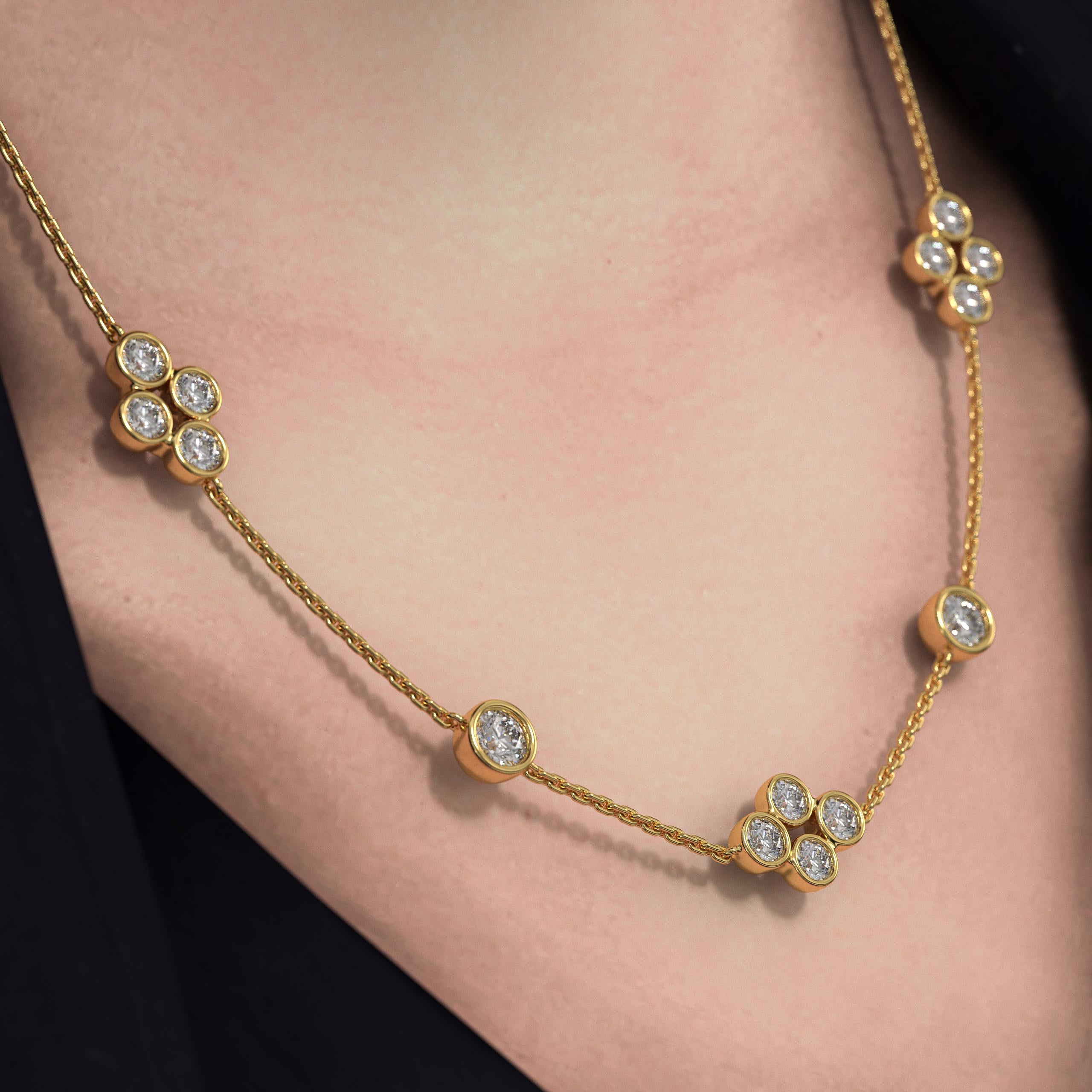 14K Gold Lab Grown Diamond Necklace