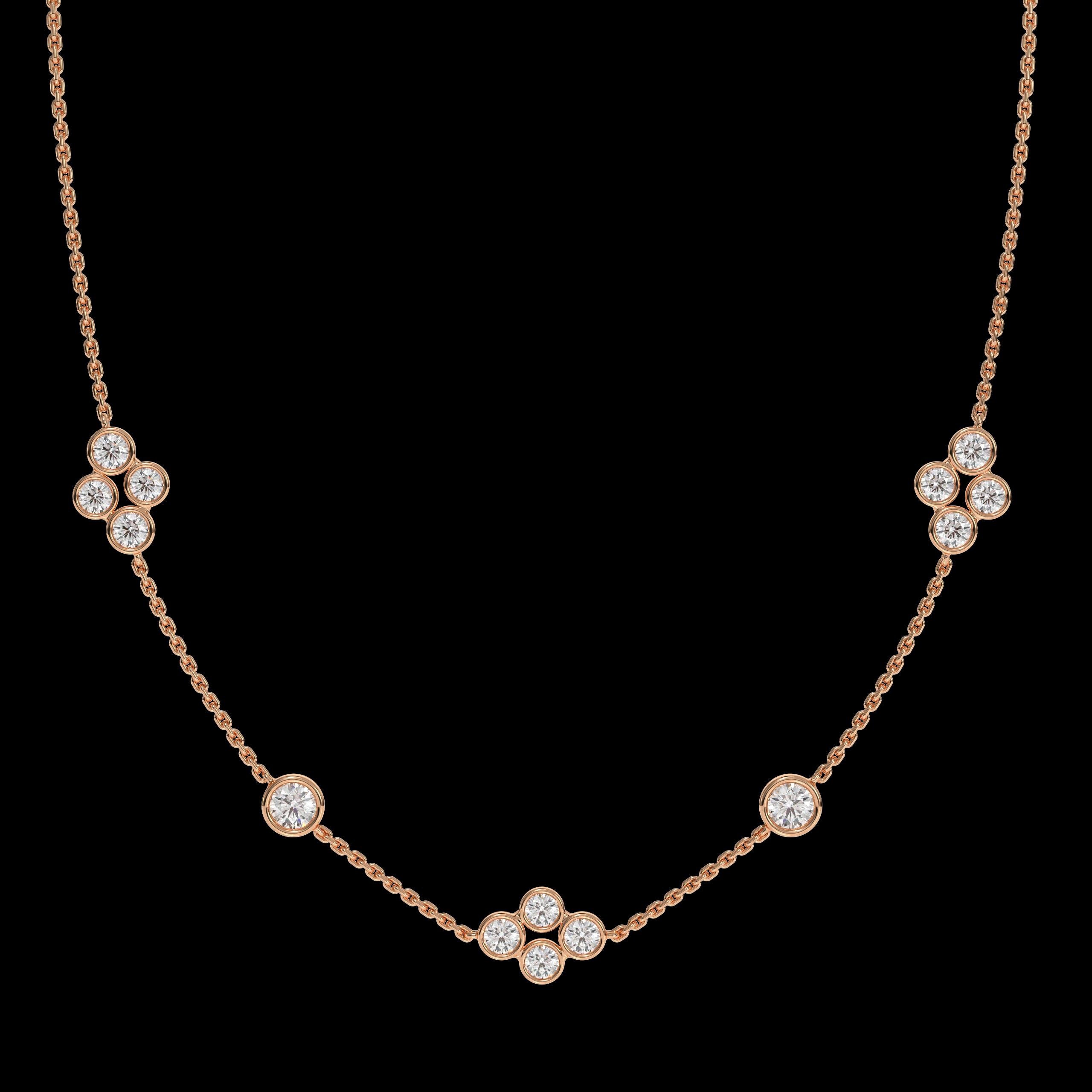 14K Gold Lab Grown Diamond Necklace
