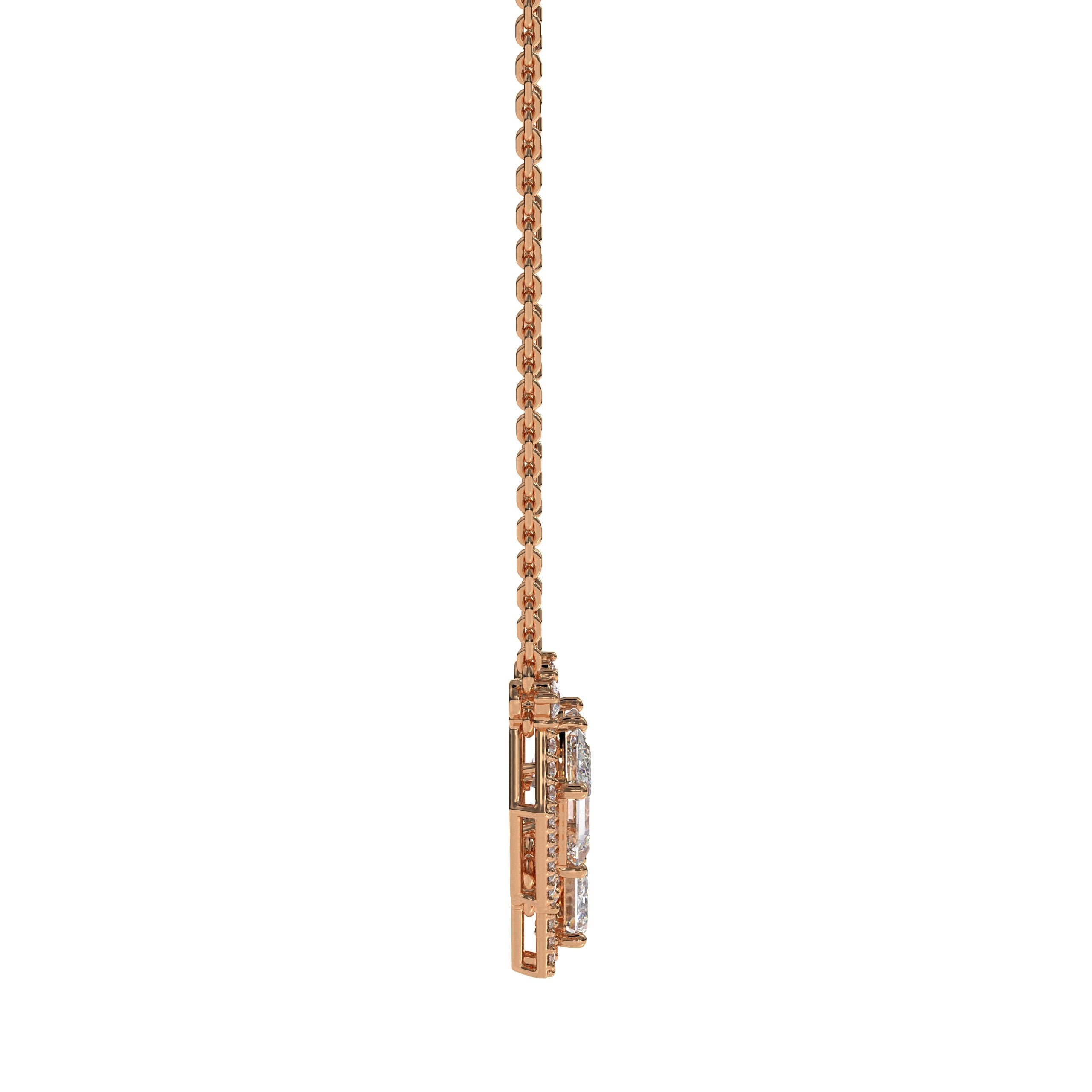 14K Gold Diamond Necklace Dainty Gold Necklace