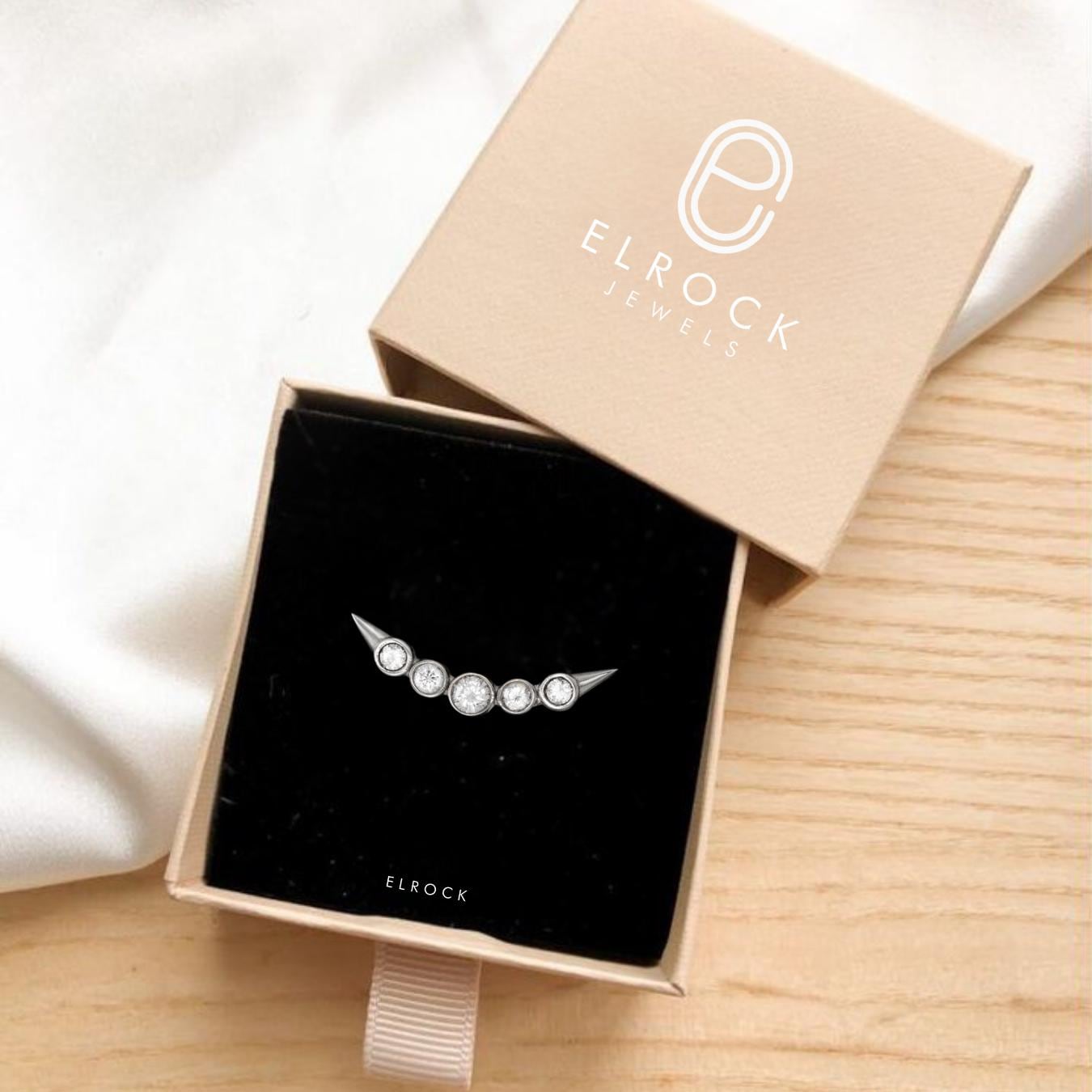 Large Diamond Stud Earring
