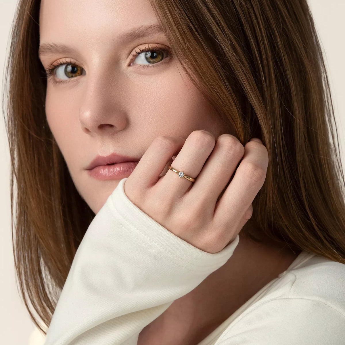 Round Solitaire Diamond Ring