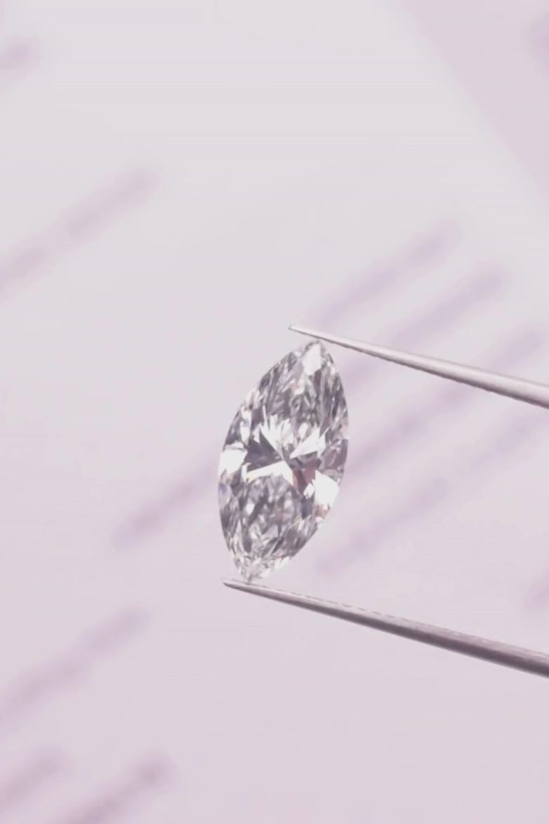 Marquise Cut Lab Grown Diamond/ IGI Certified Loose Diamond