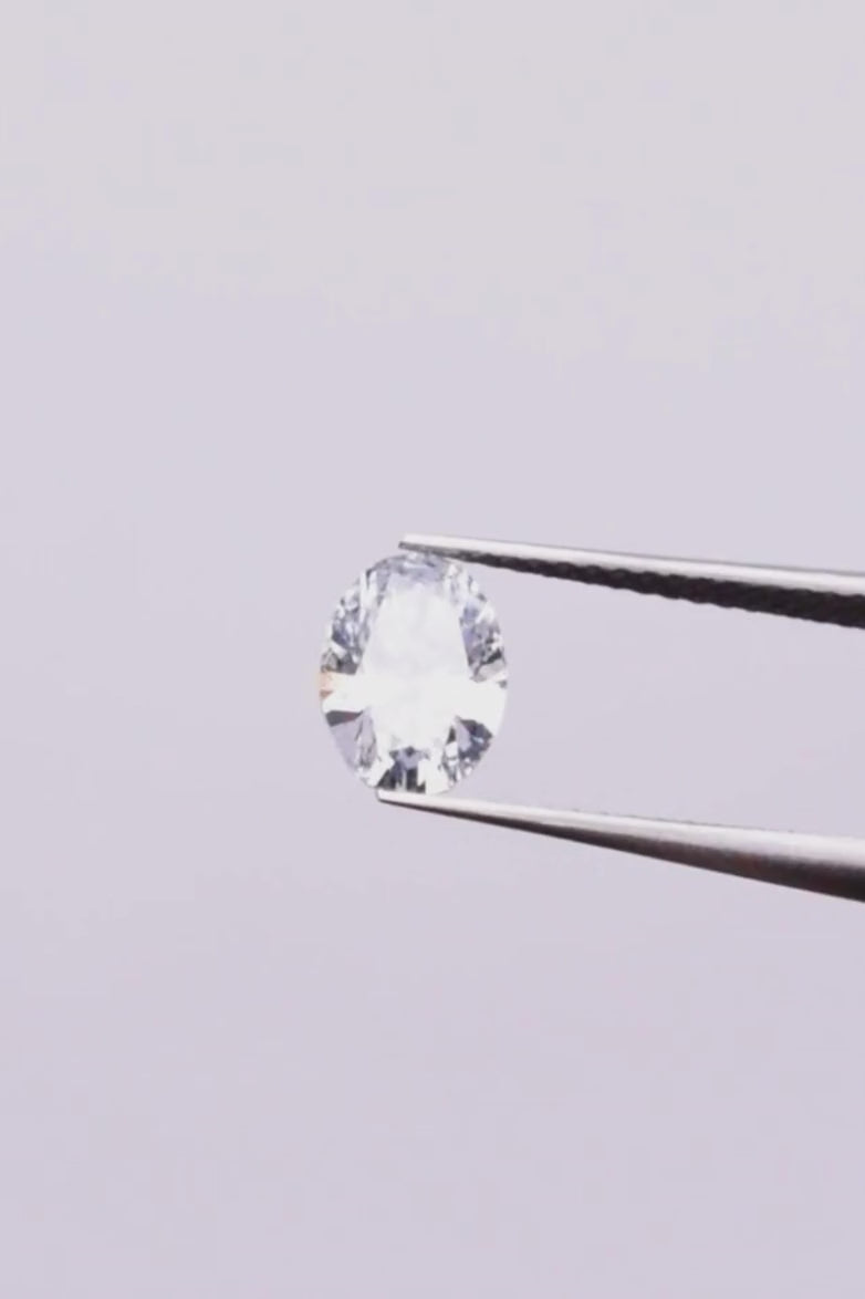 Oval Loose Lab Grown Diamond for Custom Jewelry, Eco Friendly, Brilliant Cut