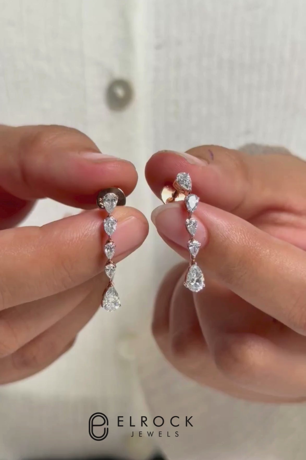 Pear Shape Diamond Necklace