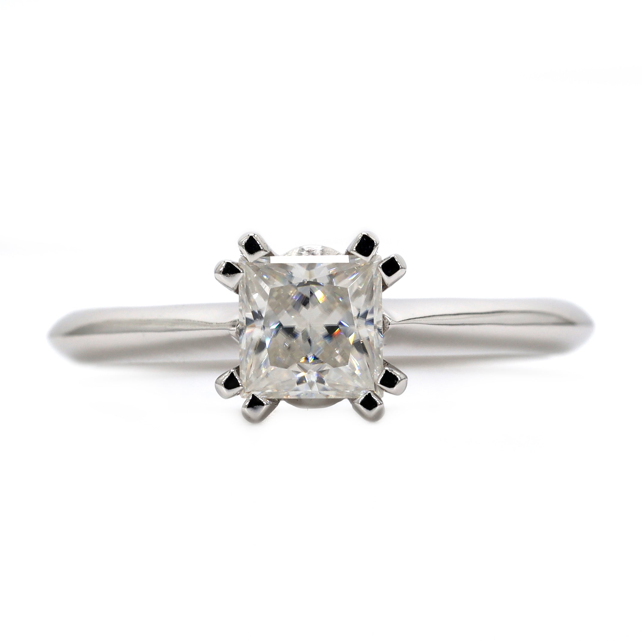 14K Gold Double Prong Princess cut Solitaire Engagement Ring