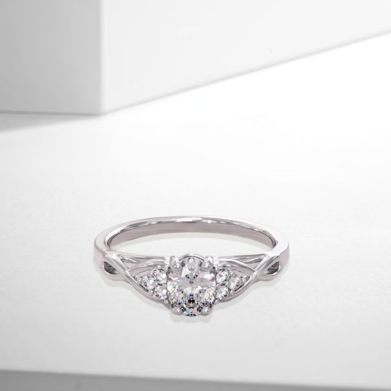 14K Gold 0.30 Carat Braided Band Lab Grown Diamond Engagement Ring