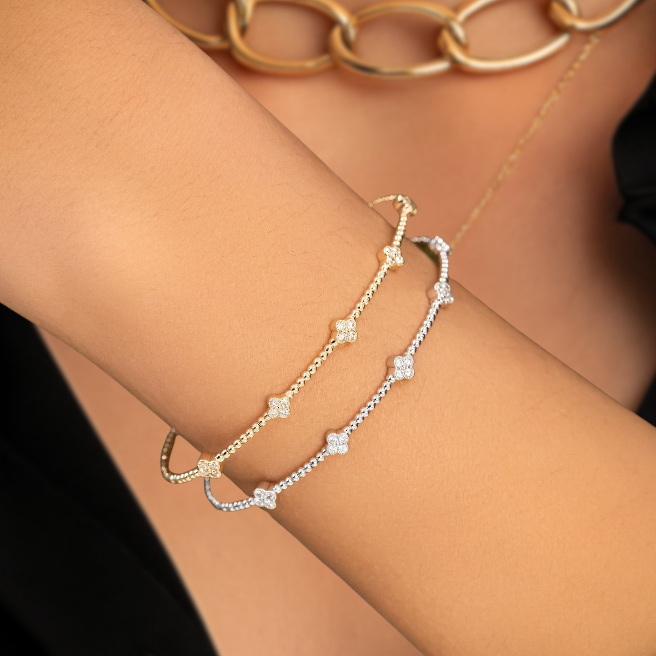  Diamond Bangle Bracelet