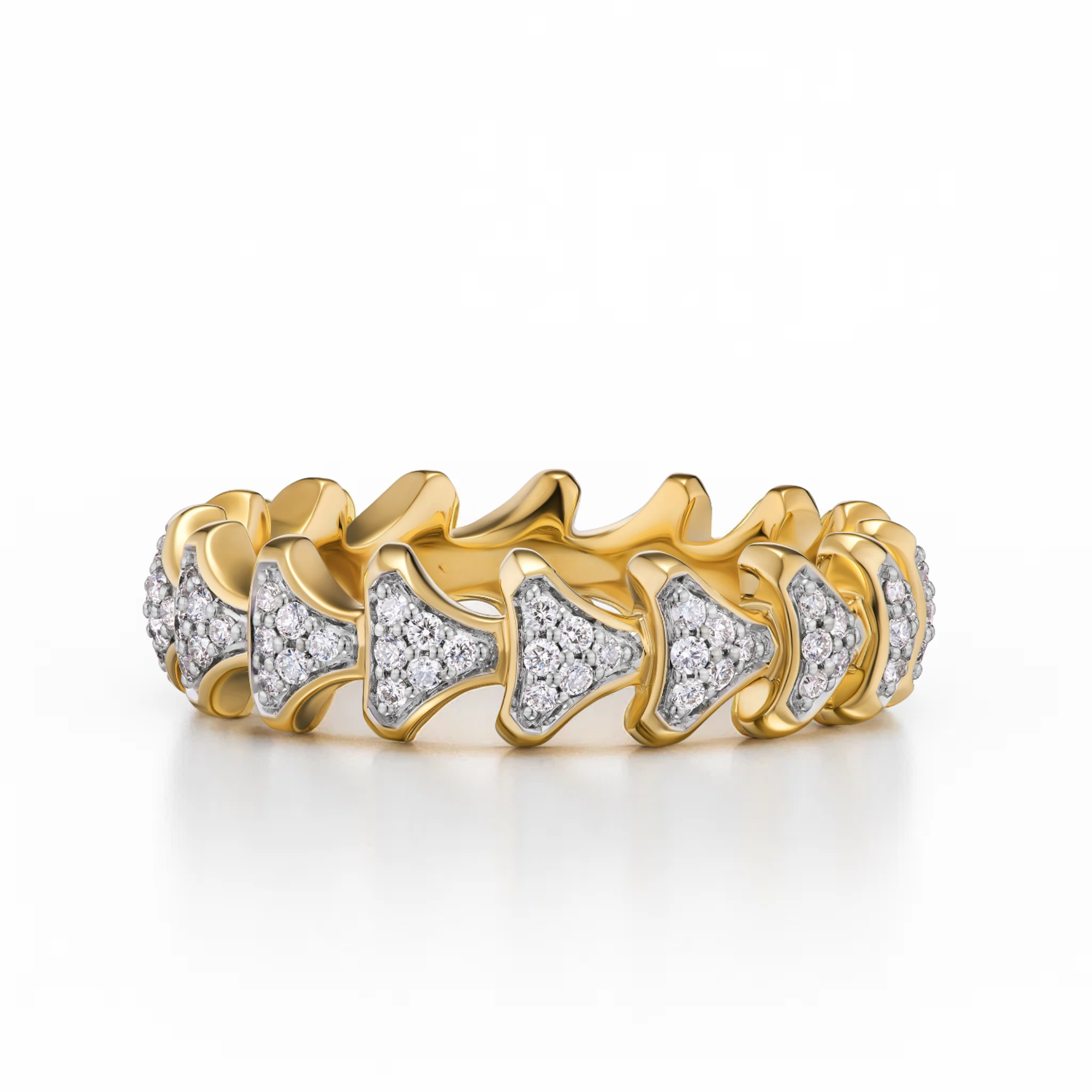 14K Gold or Platinum Stackable Eternity Ring