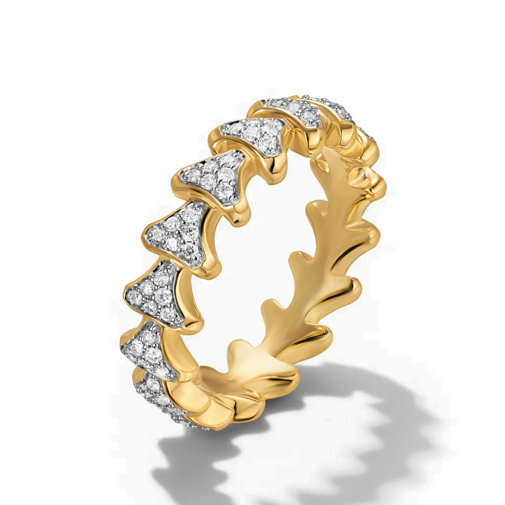 14K Gold or Platinum Stackable Eternity Ring