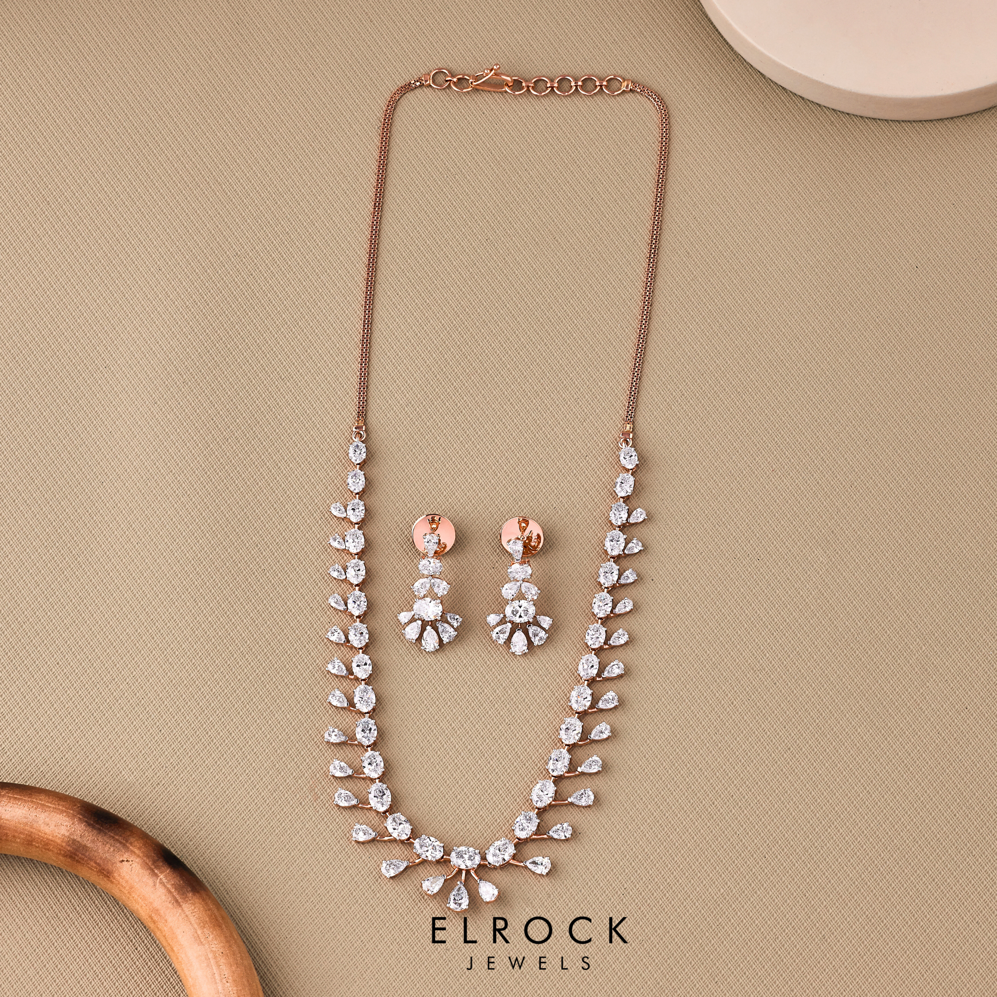 Oval & Pear Cut  Diamond Necklace