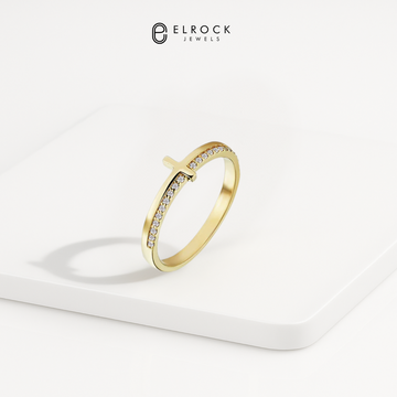 14K Lab Grown Diamond Wedding Ring, Round Cut Diamond Wedding Band